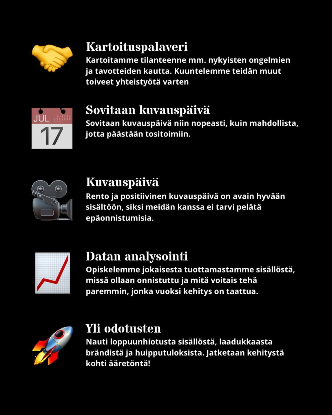 Miten työskentely toimii IISI Median kanssa